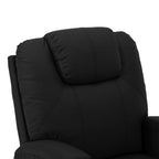 vidaXL Massagesessel mit Aufstehhilfe Schwarz Kunstleder