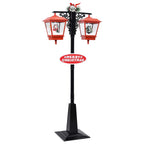 vidaXL Weihnachts-Straßenlampe mit Weihnachtsmann 81 x 40 x 188 cm PVC