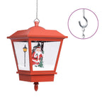 vidaXL Weihnachts-Hängelampe LED-Licht und Weihnachtsmann Rot 27×27×45