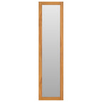 vidaXL Wandspiegel mit Regalen 30×30×120 cm Teak Massivholz