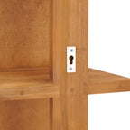 vidaXL Wandspiegel mit Regalen 30×30×120 cm Teak Massivholz