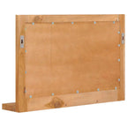 vidaXL Wandspiegel mit Regal Teak Massivholz