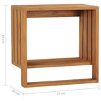 vidaXL Handtuchregal zur Wandmontage 35×20×35 cm Teak Massivholz