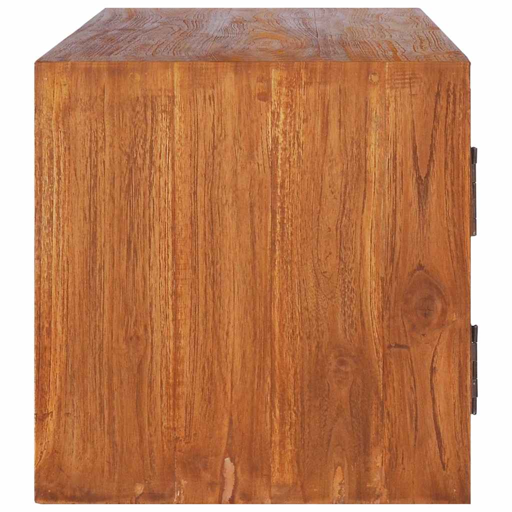 vidaXL Wand-TV-Schrank 90x30x30 cm Teak Massivholz