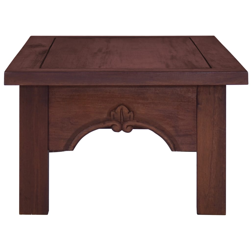 vidaXL Couchtisch Klassisch Braun Massivholz Mahagoni