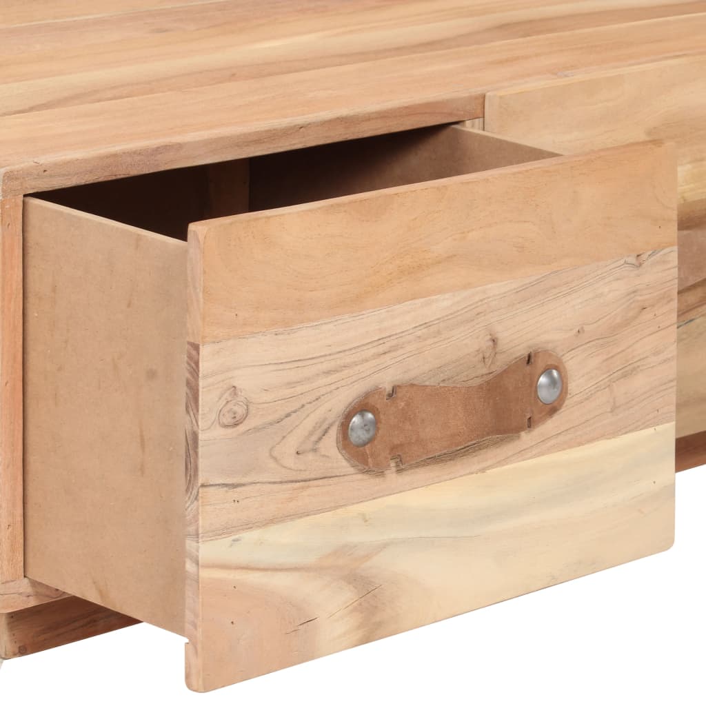 vidaXL Couchtisch 90 x 50 x 35 cm Recyceltes Massivholz