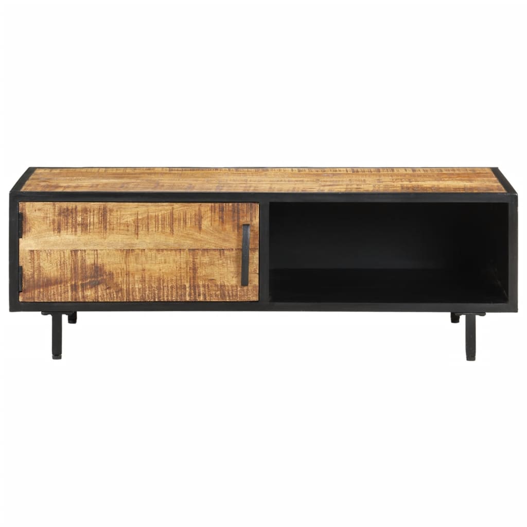 vidaXL Couchtisch 105x50x35 cm Raues Mangoholz