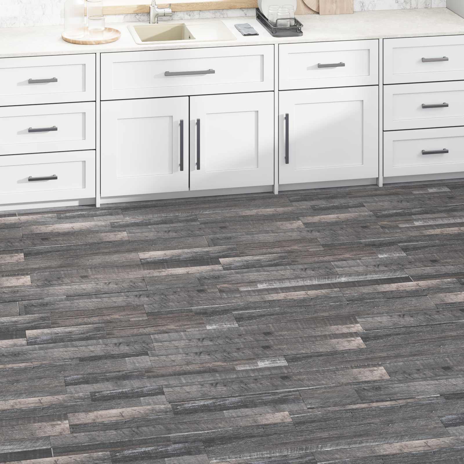 vidaXL Bodenplanken 5,02 m² 36 pcs PVC Industrielles Holz