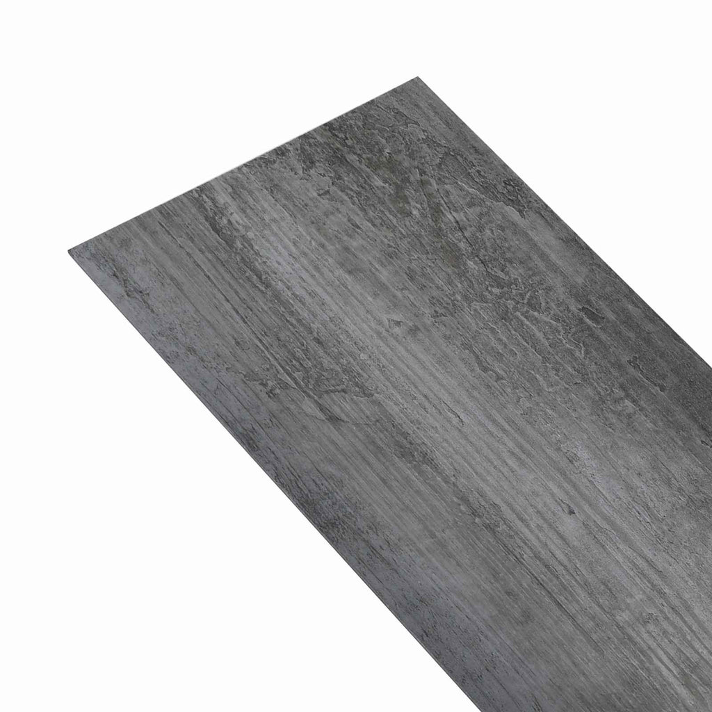 vidaXL Bodenplanken 36 pcs Glänzendes Grau 5,02 m² PVC