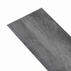 vidaXL Bodenplanken 36 pcs Glänzendes Grau 5,02 m² PVC