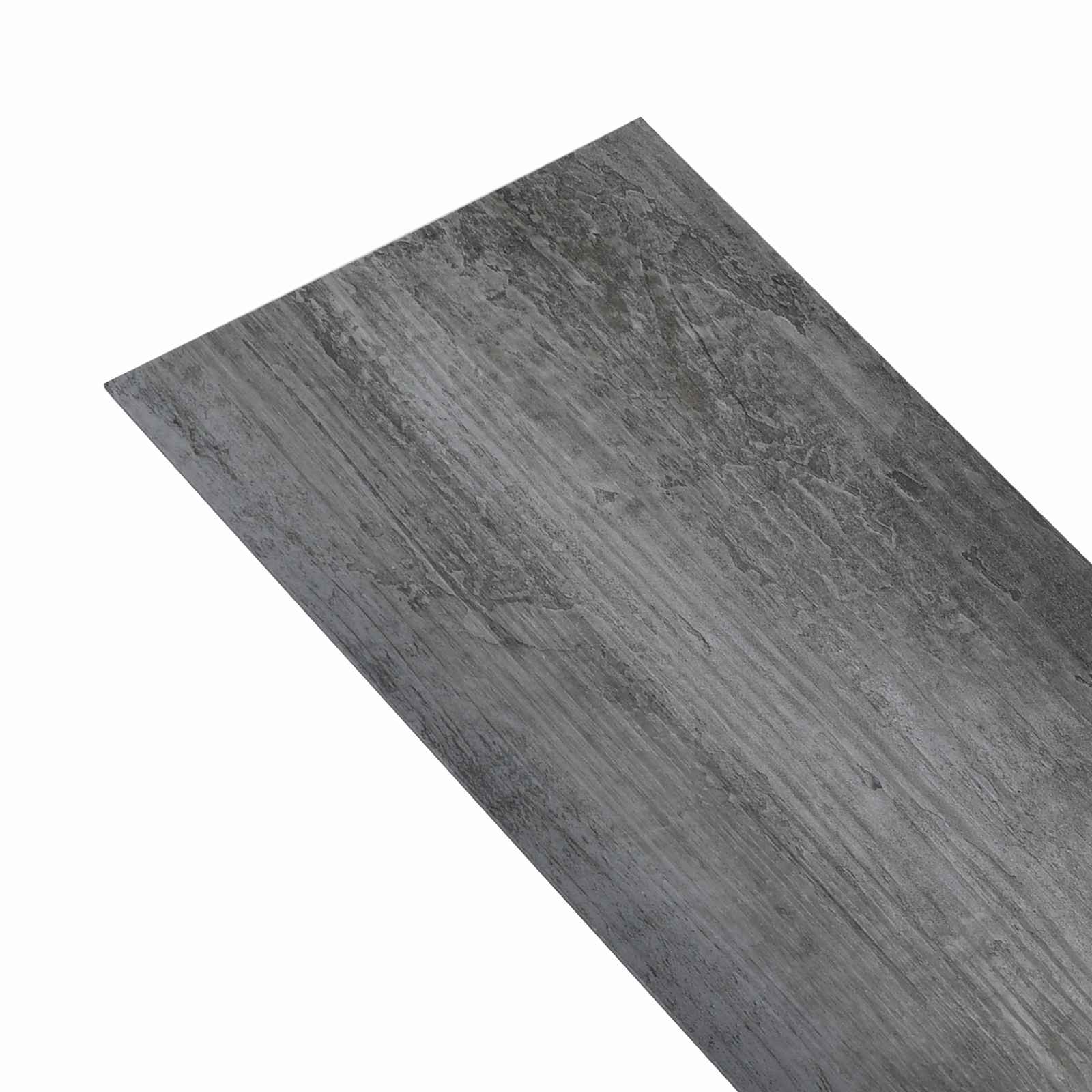 vidaXL Bodenplanken 36 pcs Glänzendes Grau 5,02 m² PVC