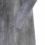vidaXL Bodenplanken 36 pcs Glänzendes Grau 5,02 m² PVC