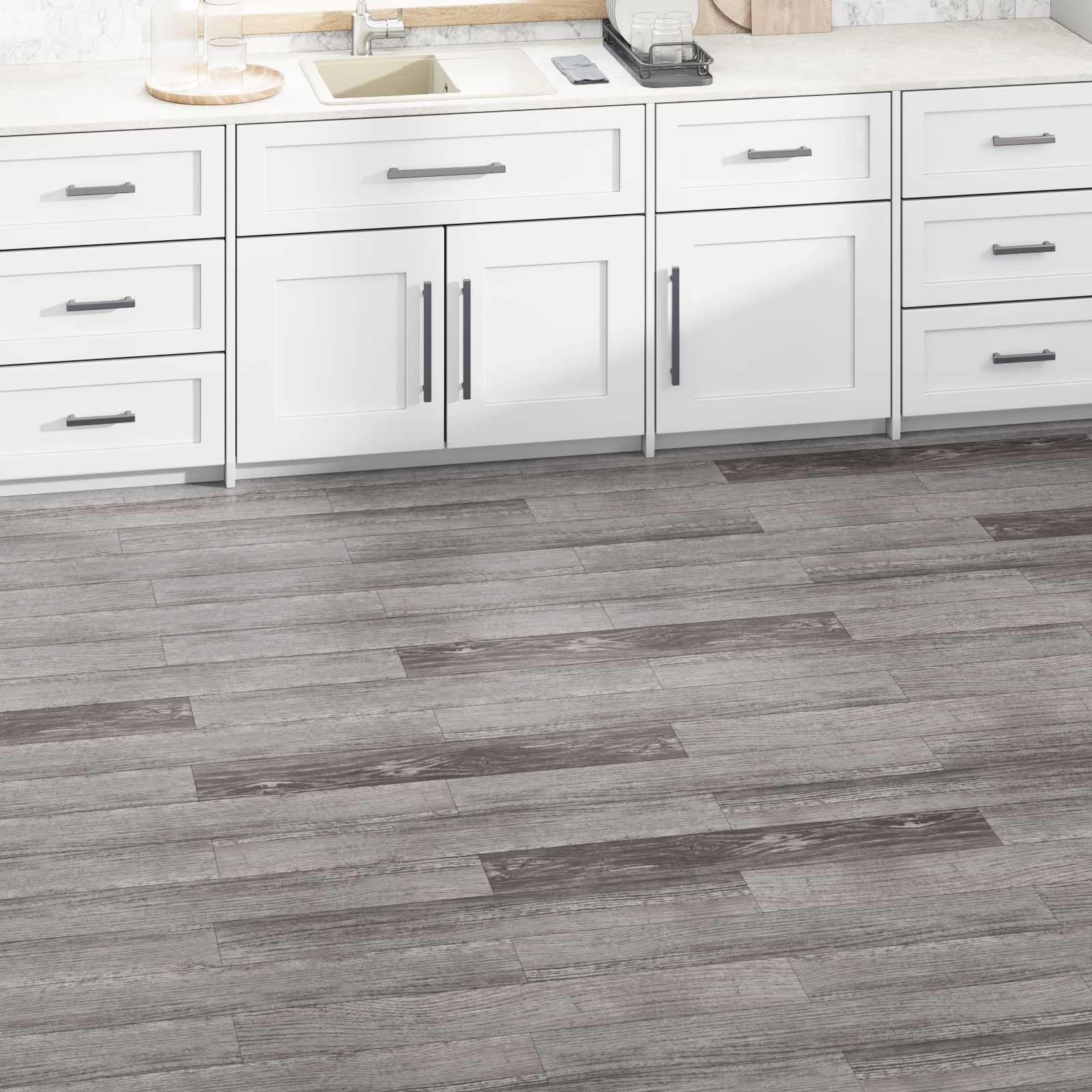 vidaXL Bodenplanken 5,02 m² 36 pcs PVC Gestreiftes Holzlook