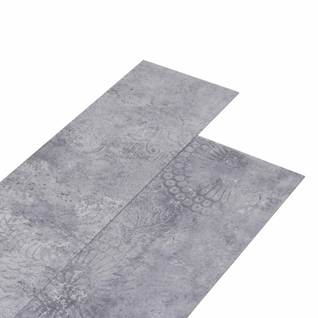 vidaXL Selbstklebende Bodenbelagsdiele 32 pcs Zementgrau 4,46 m² PVC