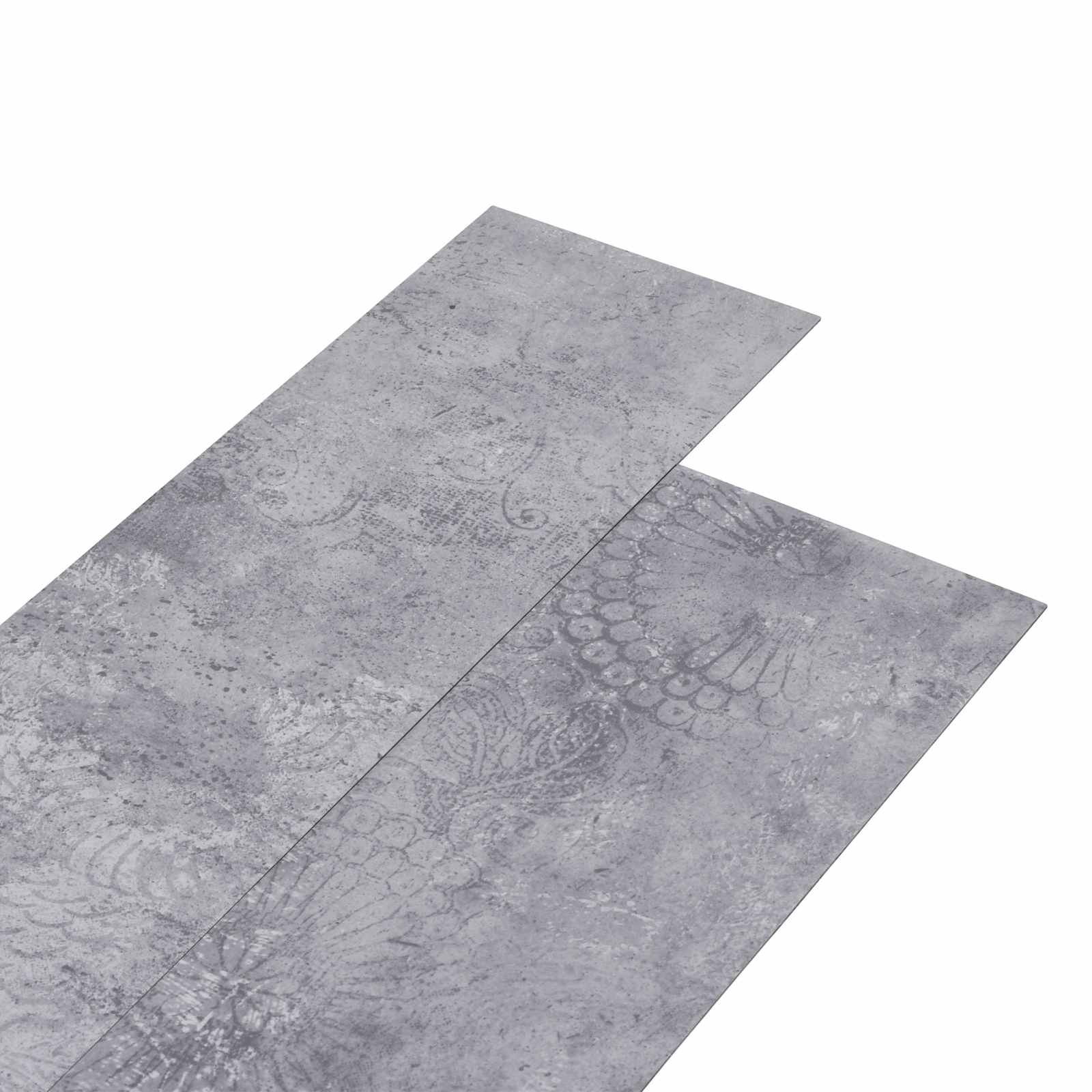 vidaXL Selbstklebende Bodenbelagsdiele 32 pcs Zementgrau 4,46 m² PVC