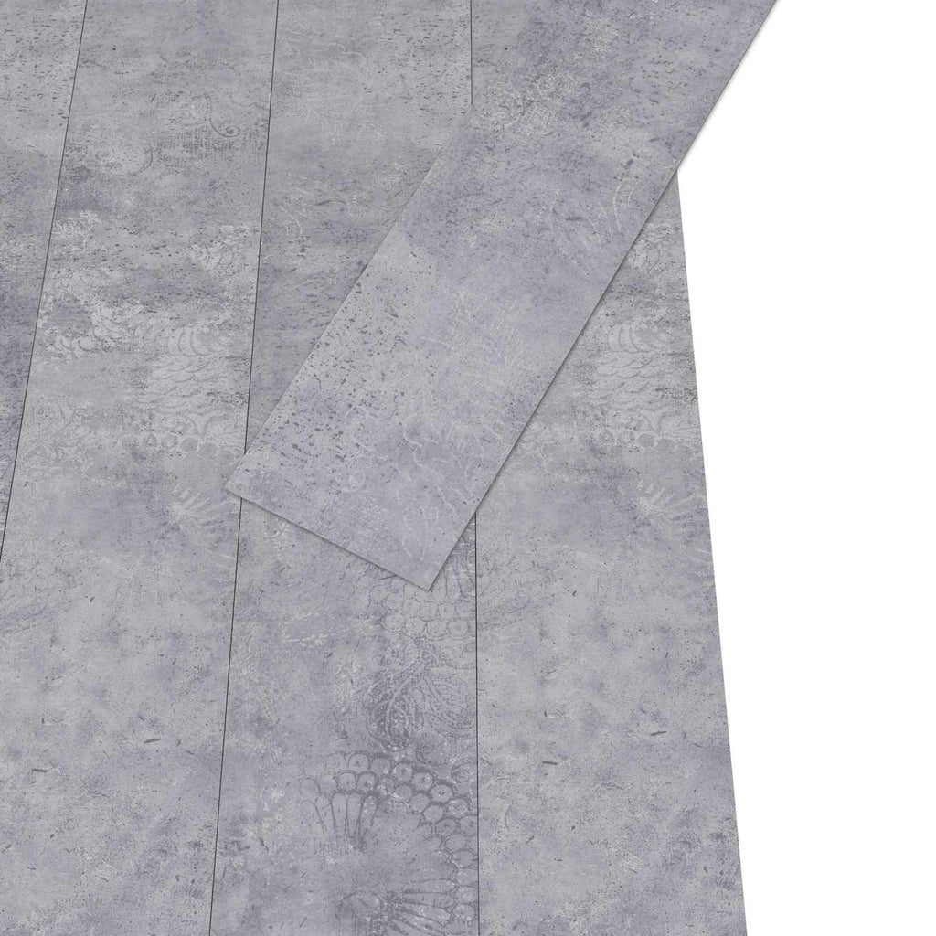 vidaXL Selbstklebende Bodenbelagsdiele 32 pcs Zementgrau 4,46 m² PVC