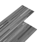 vidaXL Selbstklebende Bodenbelagsdiele 32 pcs Gestreiftes Grau 4,46 m²