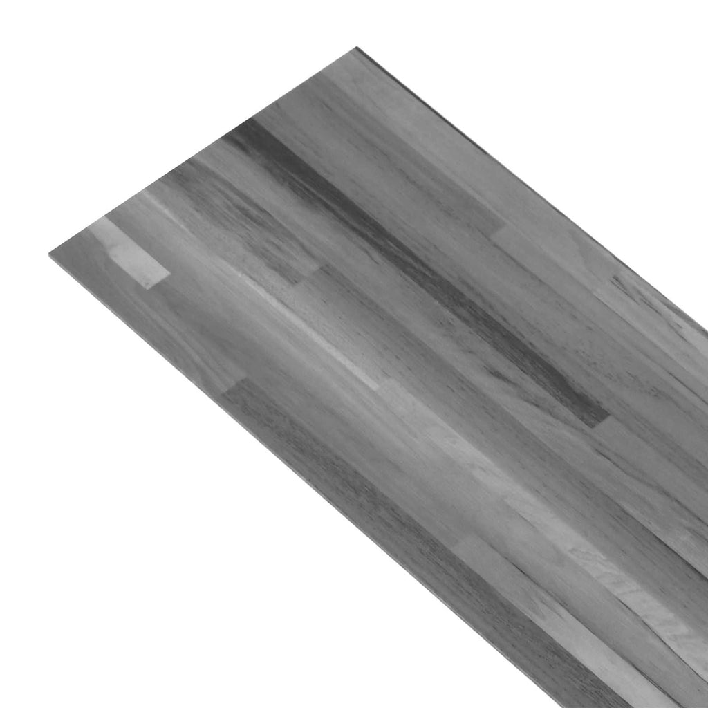 vidaXL Selbstklebende Bodenbelagsdiele 32 pcs Gestreiftes Grau 4,46 m²