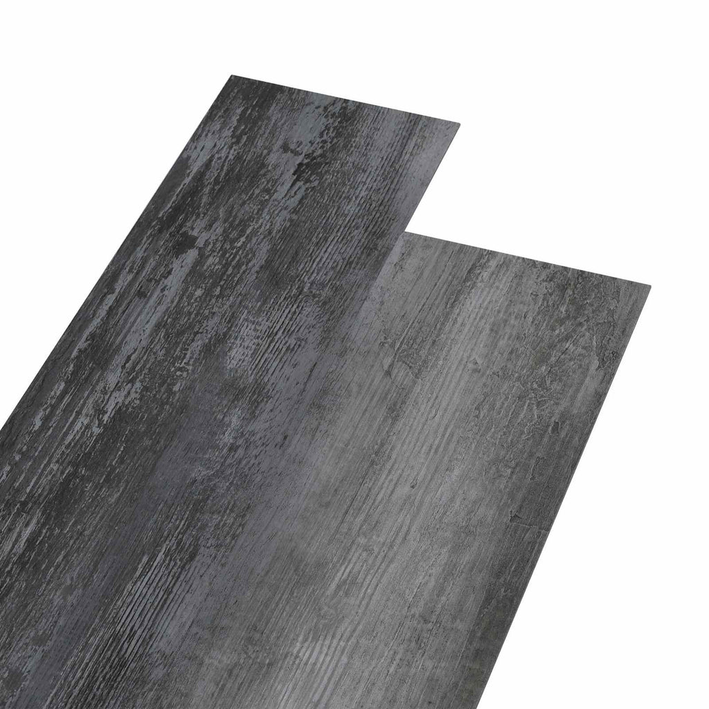 vidaXL Selbstklebende Bodenbelagsdiele 32 pcs Glänzendes Grau 4,46 m²