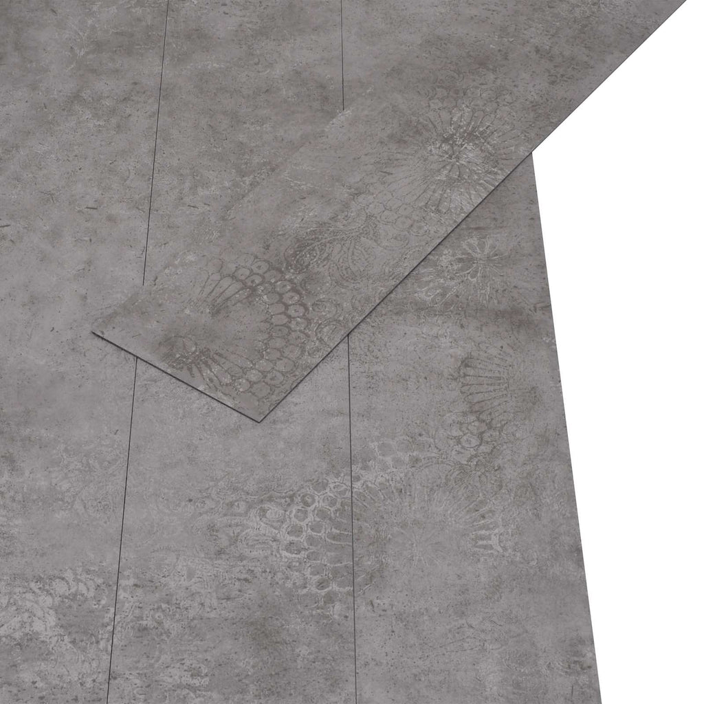 vidaXL Bodenplanken 36 pcs Betongrau 5,02 m² PVC