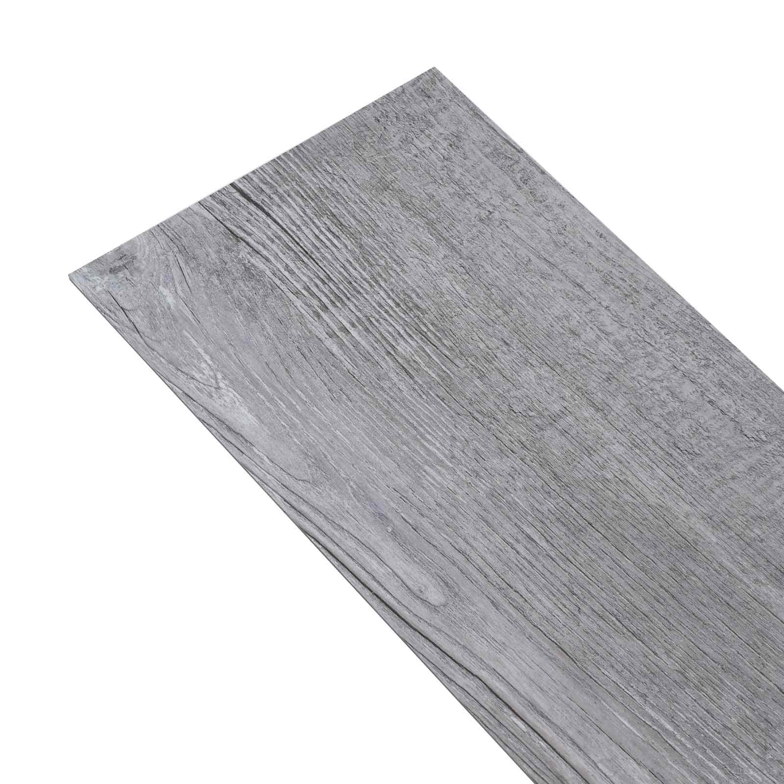 vidaXL Bodenplanken 5,02 m² 36 pcs PVC Mattes Holzgrau