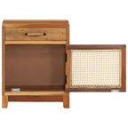 vidaXL Nachttisch 40x30x50 cm Altholz Massiv