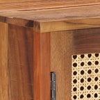 vidaXL Sideboard 118x30x76 cm Altholz Massiv