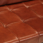 vidaXL 3-Sitzer-Sofa Braun Echtes Ziegenleder