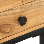 vidaXL Beistelltisch U-Form 45x30x61 cm Akazie Massivholz