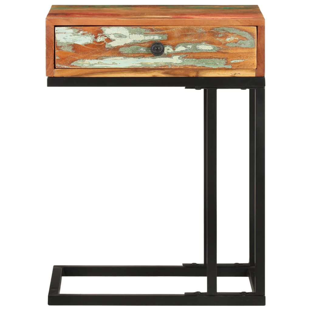 vidaXL Beistelltisch U-Form 45x30x61 cm Recyceltes Massivholz