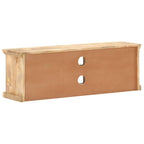 vidaXL TV-Schrank mit Stahltüren 120x30x40 cm Mango Massivholz