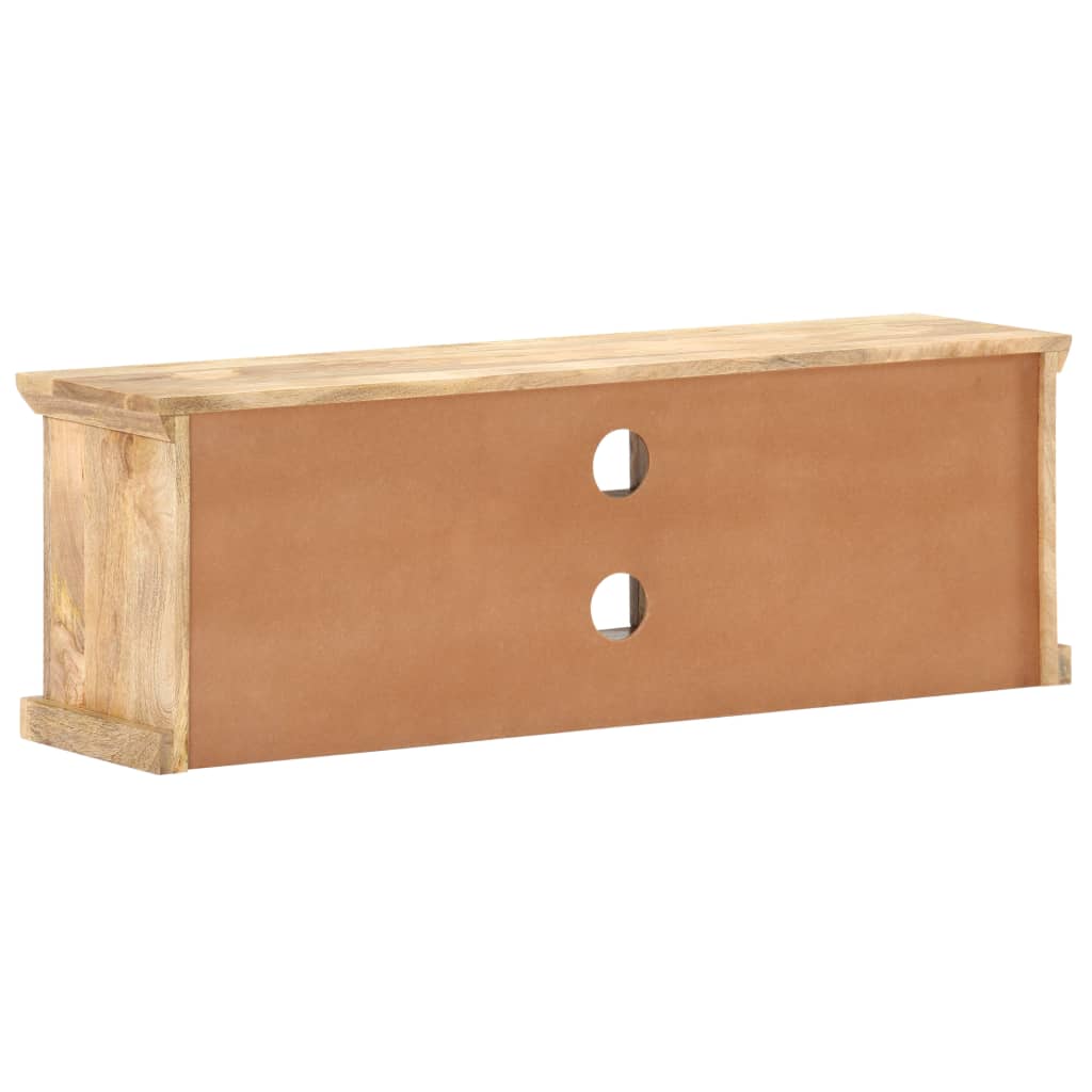 vidaXL TV-Schrank mit Stahltüren 120x30x40 cm Mango Massivholz