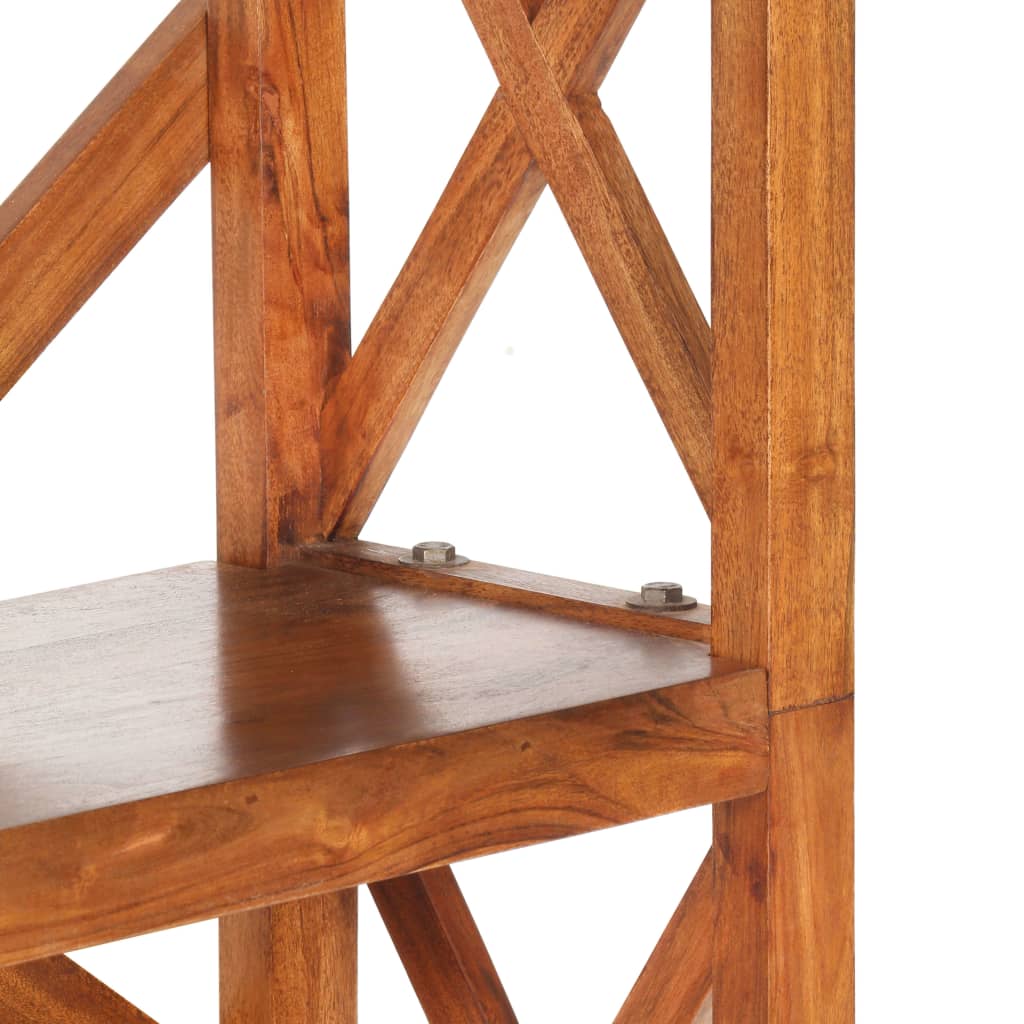 vidaXL Bücherregal 60x30x160 cm Massivholz mit Honigfarbenem Finish
