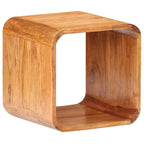 vidaXL Beistelltische 2 Stk. Massivholz mit Honigfarbenem Finish