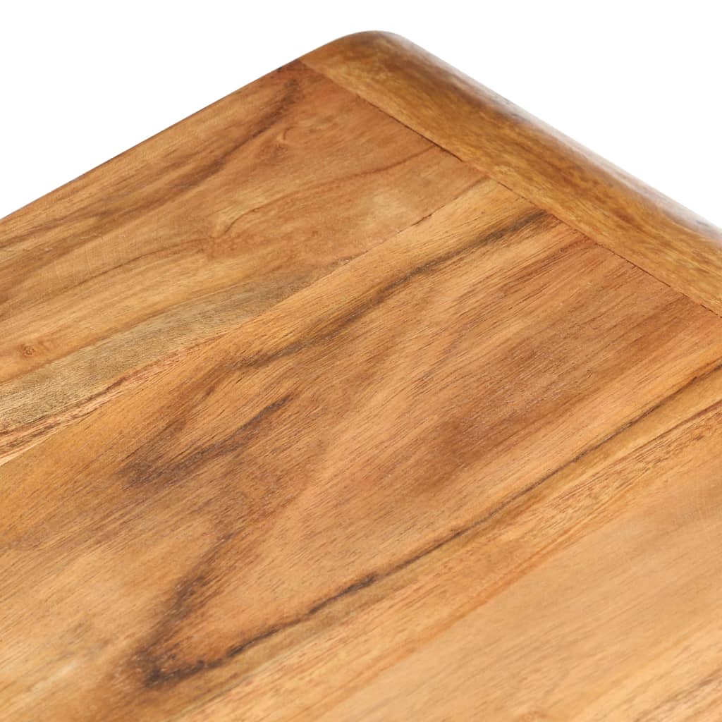 vidaXL Beistelltische 2 Stk. Massivholz mit Honigfarbenem Finish