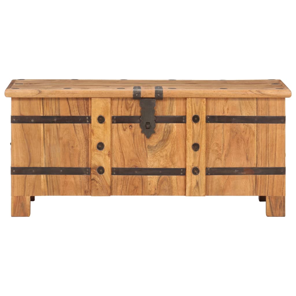 vidaXL Truhe 90x40x40 cm Massivholz Akazie