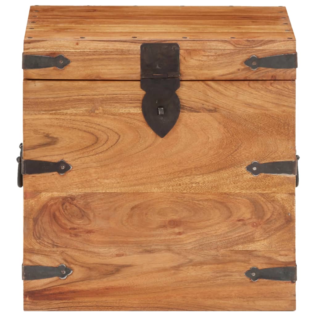 vidaXL Truhe 40x40x40 cm Akazie Massivholz