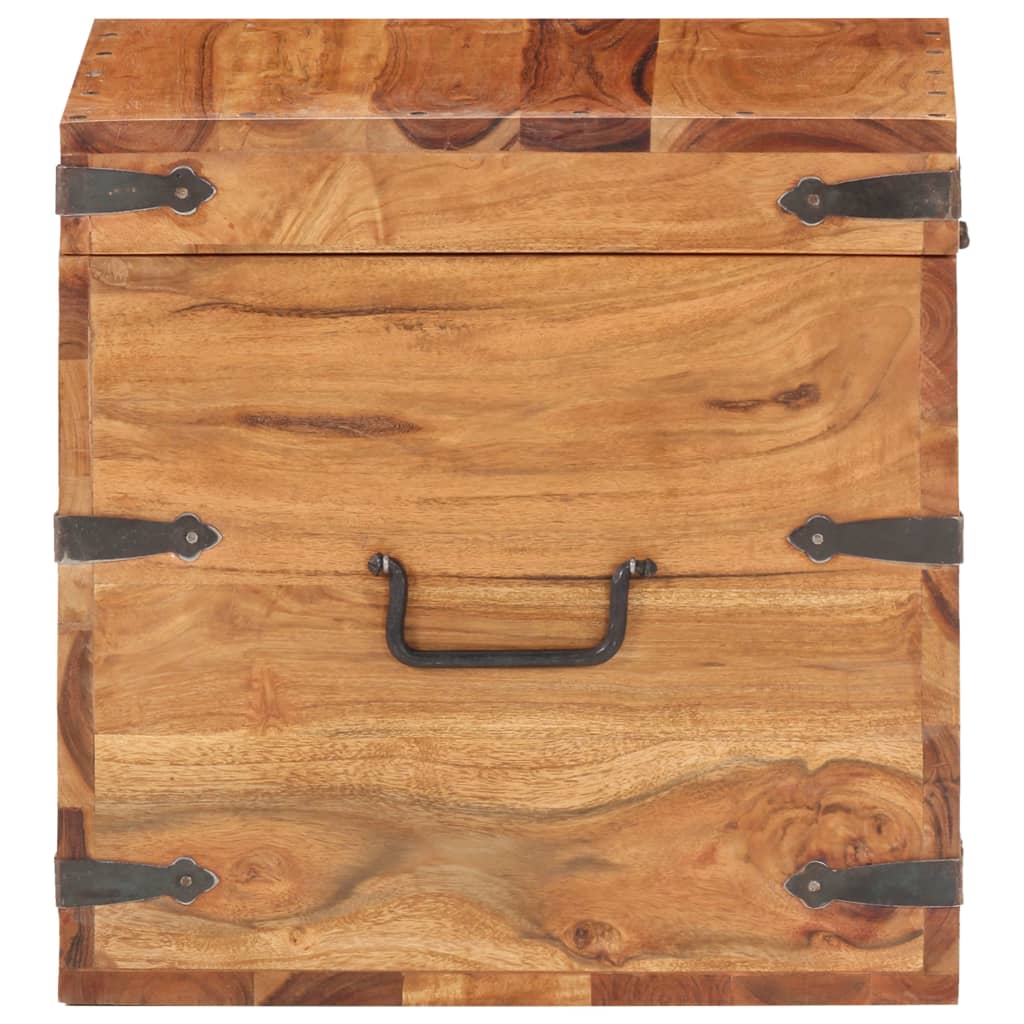 vidaXL Truhe 40x40x40 cm Akazie Massivholz