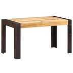 vidaXL Esstisch 180 x 90 x 76 cm Raues Mango-Massivholz