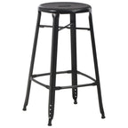 vidaXL Barhocker 6 Stk. Schwarz Stahl