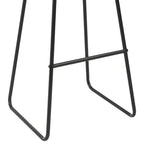 vidaXL Barshocker 6 Stk. Schwarz Kunstleder