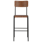 vidaXL Barhocker 4 Stk. Massives Sperrholz Stahl
