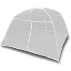 vidaXL Campingzelt Fiberglas Weiß
