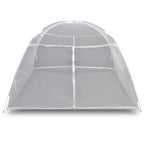 vidaXL Campingzelt Fiberglas Weiß