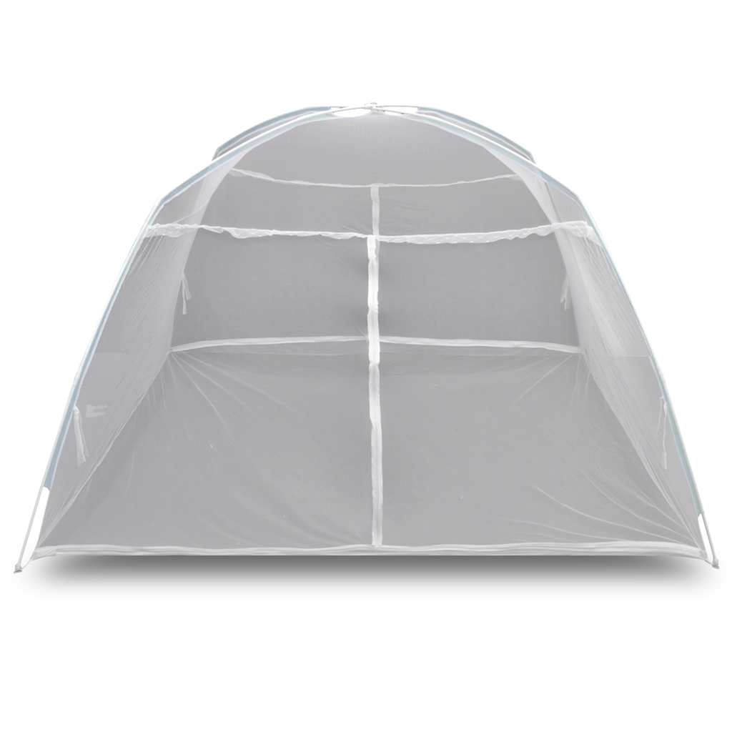 vidaXL Campingzelt Fiberglas Weiß