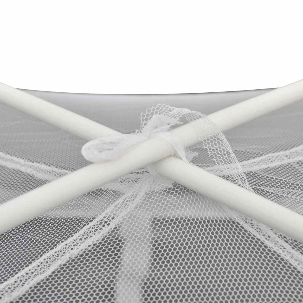 vidaXL Campingzelt Fiberglas Weiß