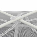vidaXL Campingzelt Fiberglas Weiß