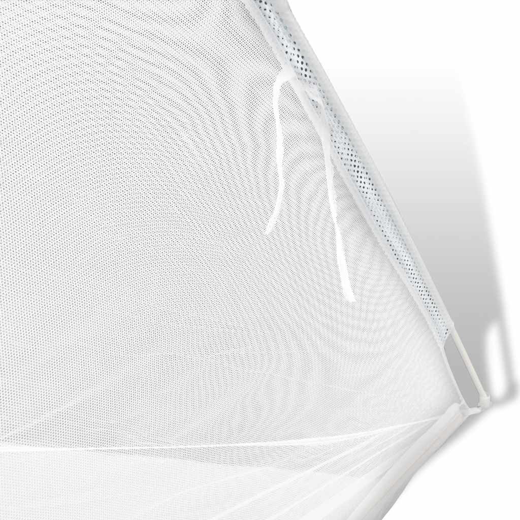 vidaXL Campingzelt Fiberglas Weiß