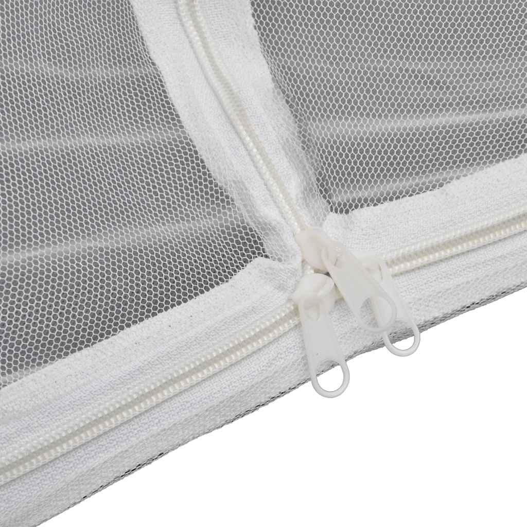 vidaXL Campingzelt Fiberglas Weiß