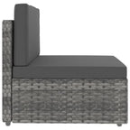 vidaXL 8-tlg. Garten-Lounge-Set Poly Rattan Grau